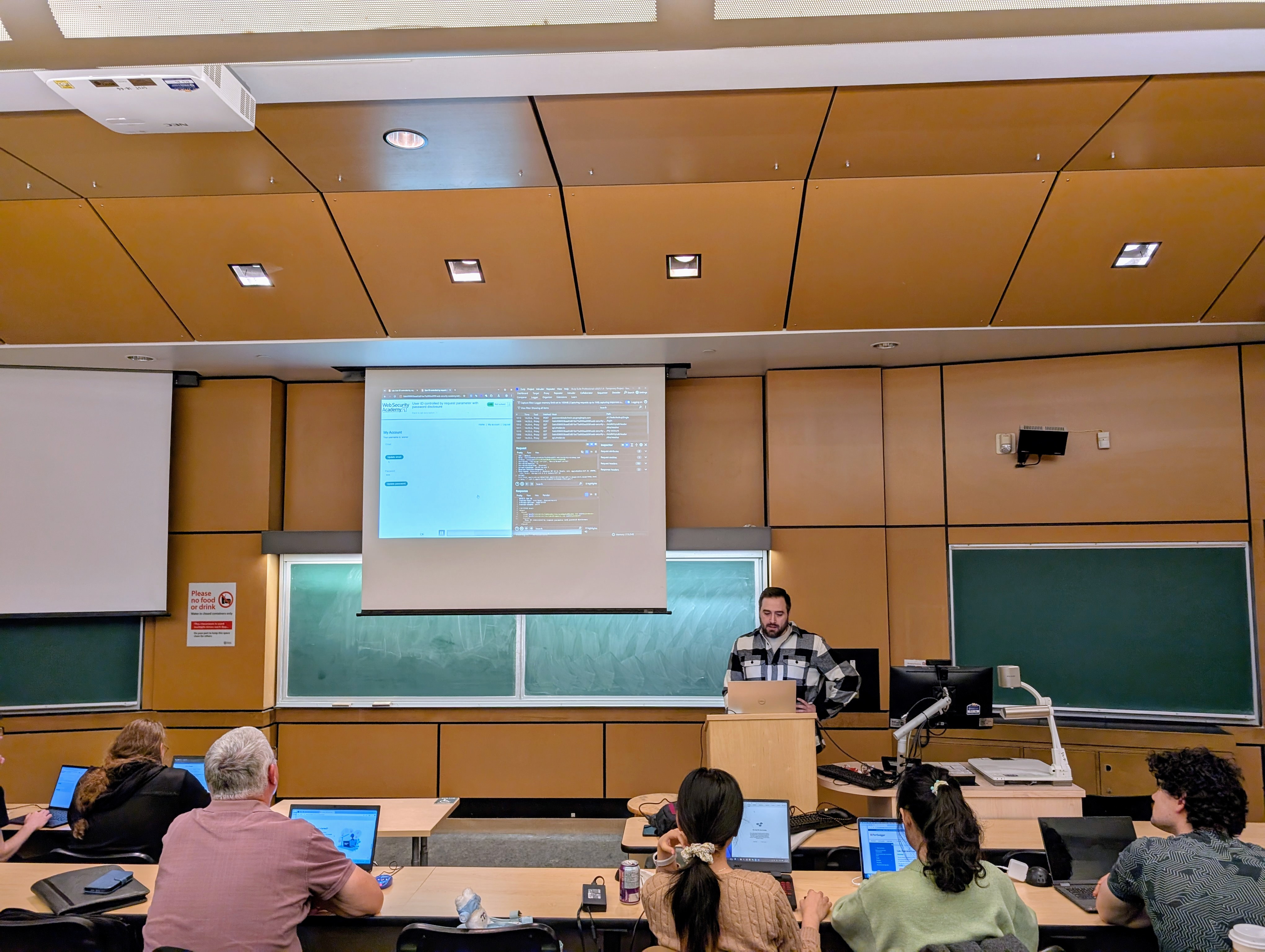 Sebastian Bethell presenting From Basics to Burp Part 3 at UVic